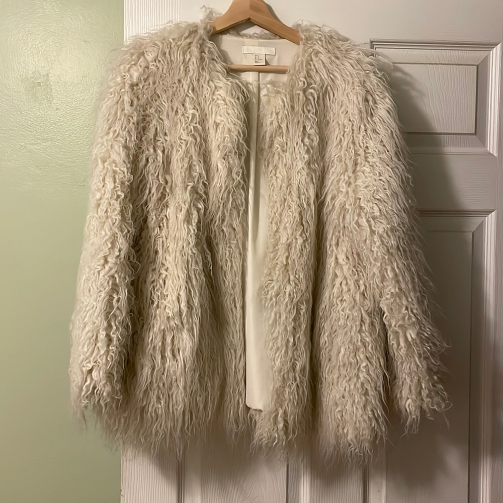 H&M faux fur/ sheepskin Coat